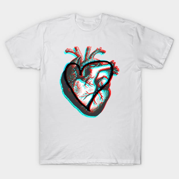 Heart T-Shirt by Fabiopasqualiart